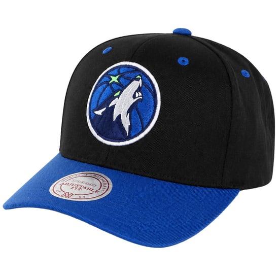 Mitchell & Ness NBA Minnesota Timberwolves Logo 2-Tone 110 Black Cap - Image 1