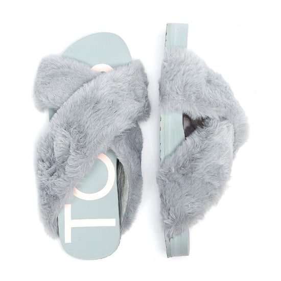 Toms Pantoffel 10016798 susie eva mid grey faux fur - Image 6