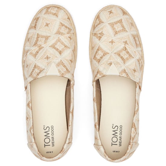 TOMS Alpargata Rope 2.0 Polyester Women's Natural Geo Espadrilles - Image 4
