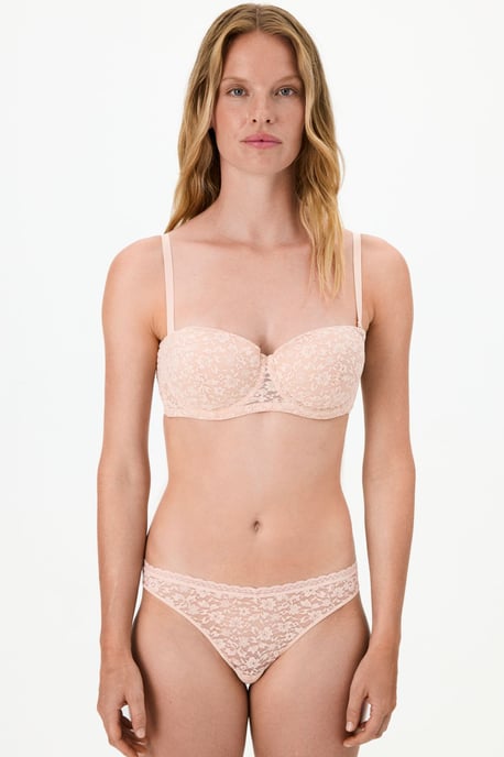 Lace Underwired Bra With Removable Straps - Image 2