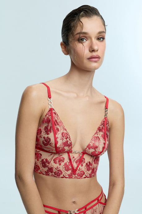 Blommig Spets-Bralette - Image 2