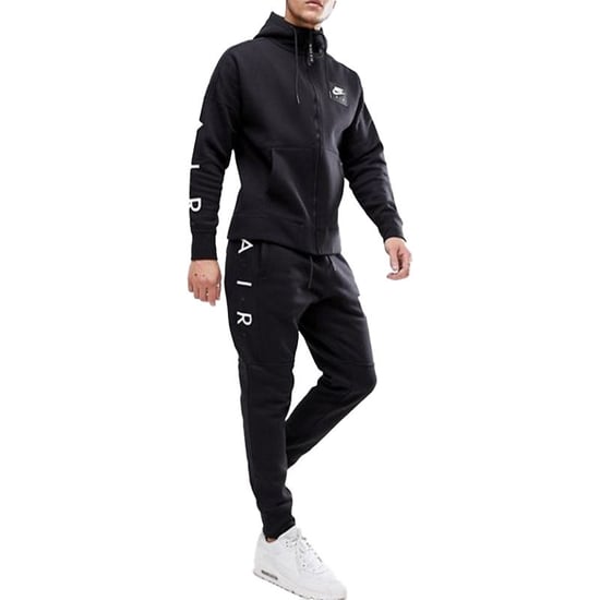 NIKE AIR 886044 Mens Tracksuits Fleece Club Zip Arm Print Hoodie and Joggers - Image 1