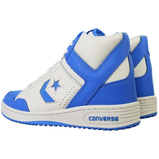 Converse Weapon Mid Unisex White/Blue Trainers - Image 3
