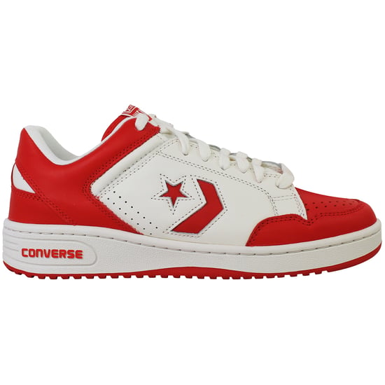 Converse Weapon Ox Vintage Unisex White/Red Trainers - Image 1
