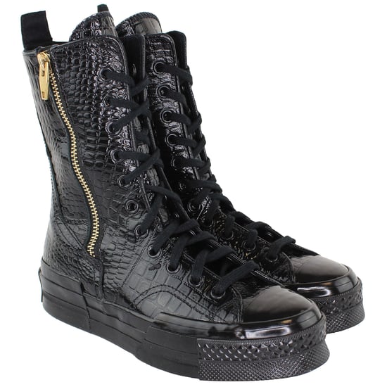 Converse Chuck 70 Plus XHi Unisex Black Shoes - Image 2