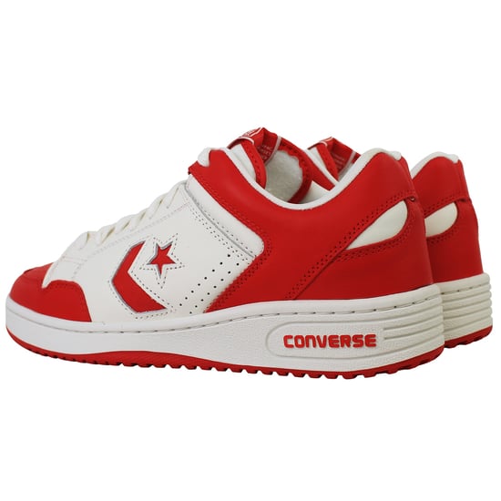 Converse Weapon Ox Vintage Unisex White/Red Trainers - Image 3