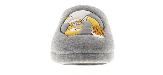 The Simpsons Mens Slippers Homer Beer Novelty Mule grey - Image 4