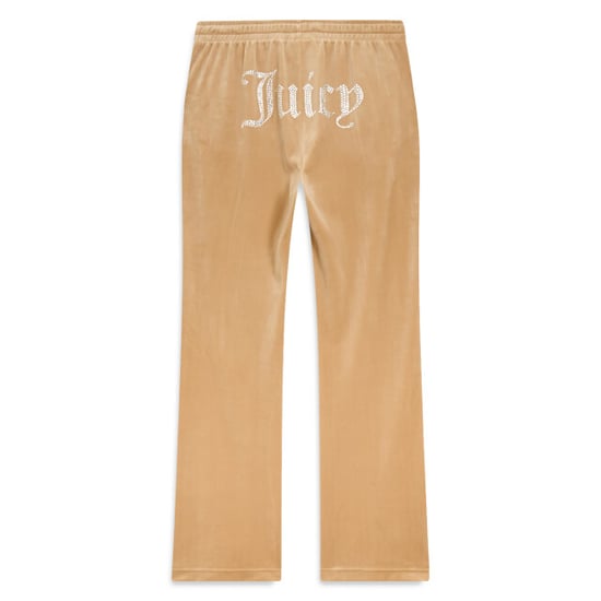 Juicy Couture Tina velour track pant with diamante branding - Image 3