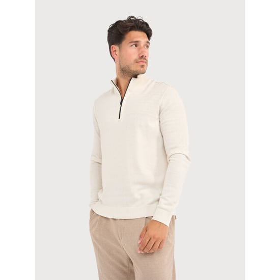 Blue Industry Wolblend half-zip trui | - Image 1
