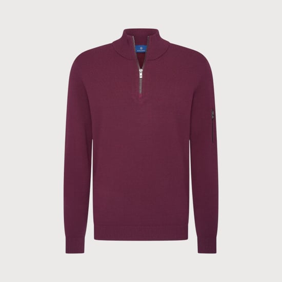 Blue Industry Gemêleerde half-zip trui | - Image 2