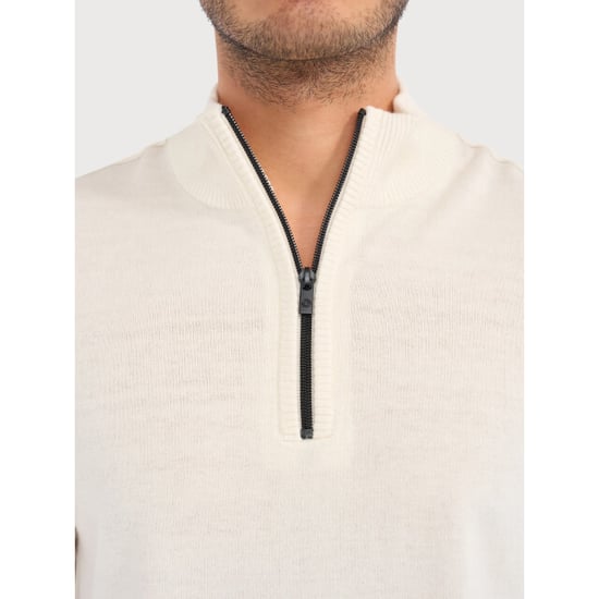 Blue Industry Wolblend half-zip trui | - Image 3