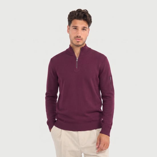 Blue Industry Gemêleerde half-zip trui | - Image 4