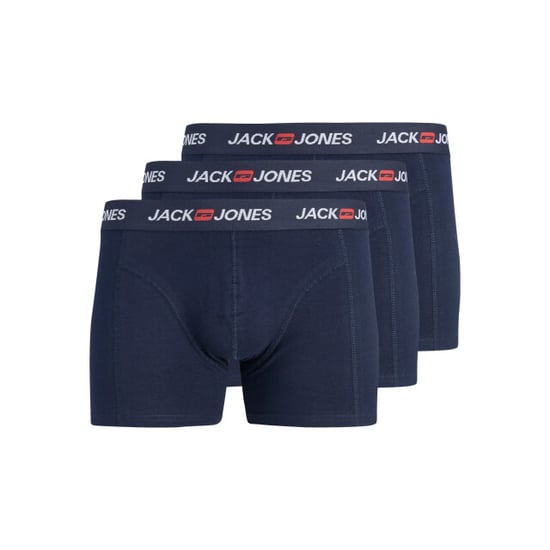 Jack & Jones Heren plus size boxershorts trunks jaccorp old logo 3-pack effen donker - Image 1