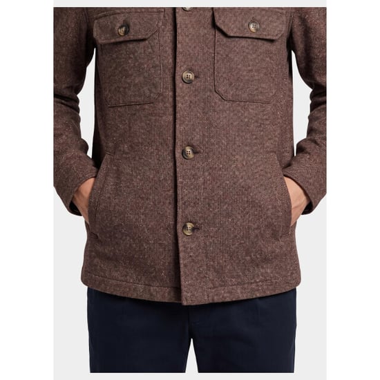 Bos Bright Blue Overshirt 2083/brown - Image 2