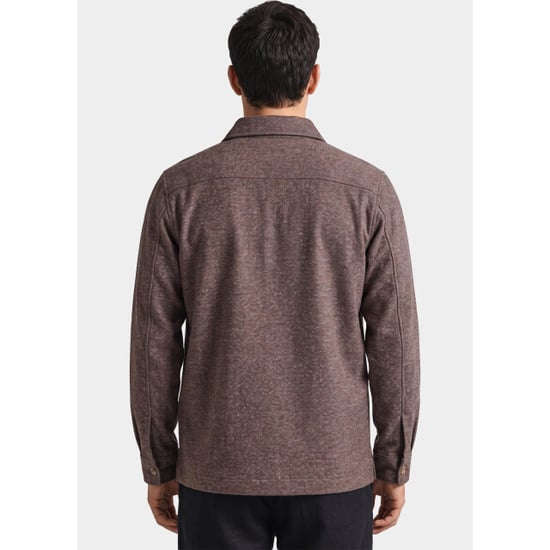 Bos Bright Blue Overshirt 2083/brown - Image 3