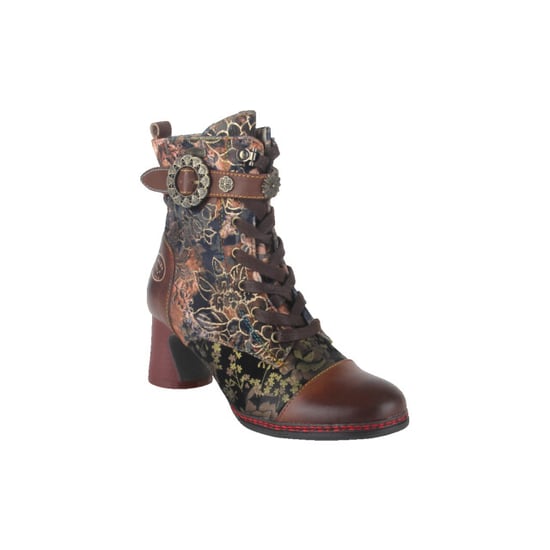 Laura Vita Incao 10 marron dames veterboots gekleed - Image 1