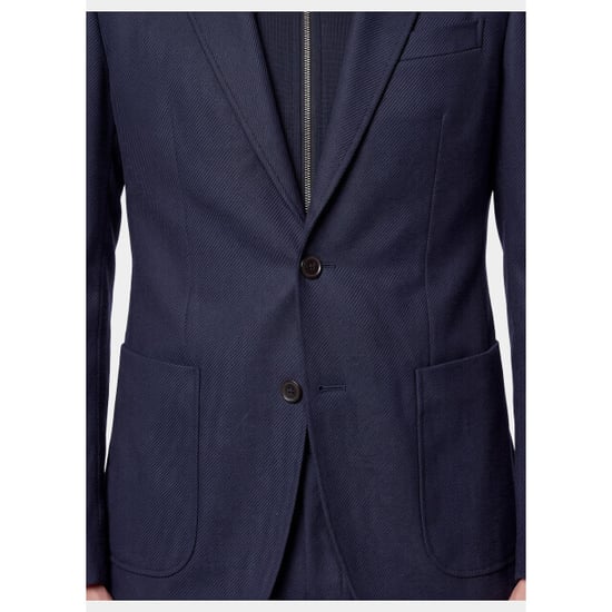 Bos Bright Blue Scotland blue colbert lommer jacket with inlay drop spe263037lo91sb/4001 - Image 2