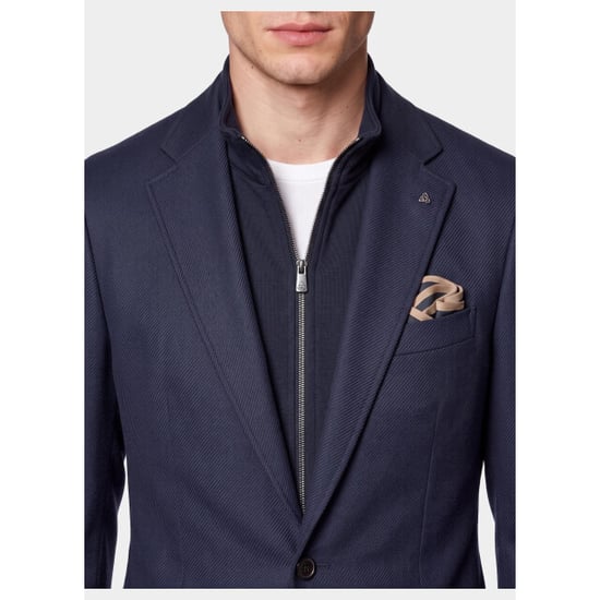 Bos Bright Blue Scotland blue colbert lommer jacket with inlay drop spe263037lo91sb/4001 - Image 5