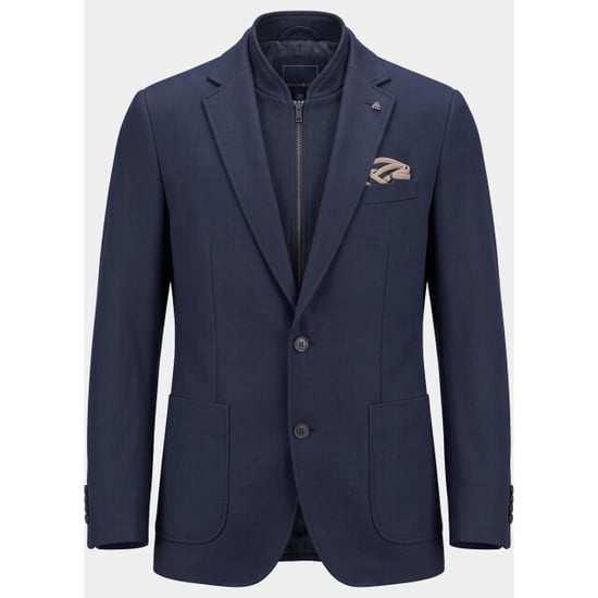 Bos Bright Blue Scotland blue colbert lommer jacket with inlay drop spe263037lo91sb/4001 - Image 6