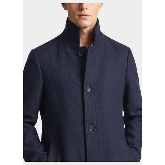 Bos Bright Blue Scotland blue wollen jas quinsy coat spe26301qu83sb/4001 - Image 2