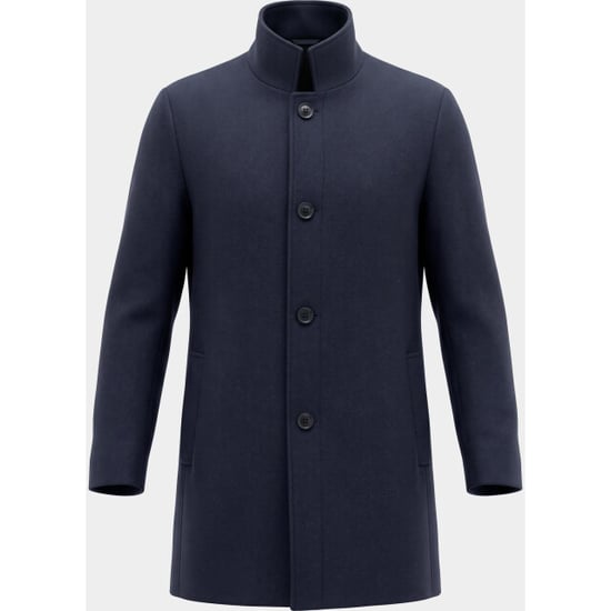 Bos Bright Blue Scotland blue wollen jas quinsy coat spe26301qu83sb/4001 - Image 3