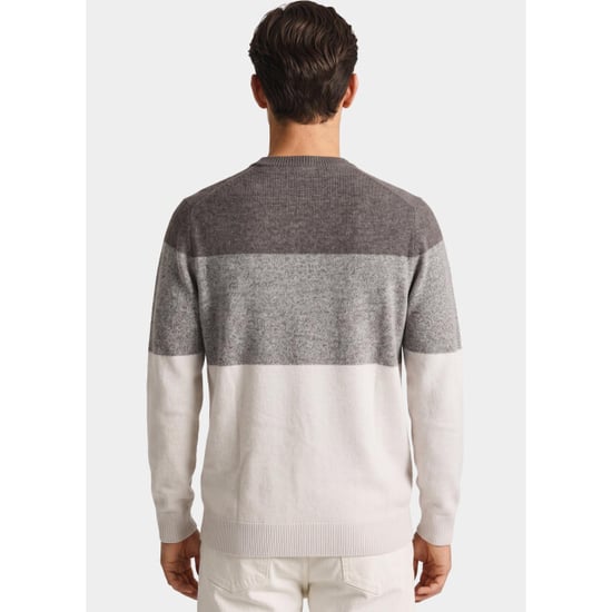 Bos Bright Blue Scotland blue pullover heren jeremy r-neck pullover spe26305je24sb/2501 - Image 2