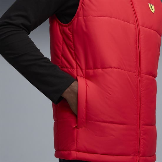 Men's Puma Ferrari Mt7 Padded Gilet in Rosso Corsa - Image 5