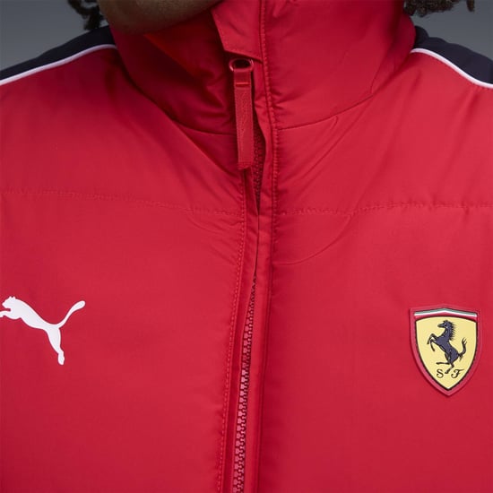 Men's Puma Ferrari Mt7 Padded Gilet in Rosso Corsa - Image 6