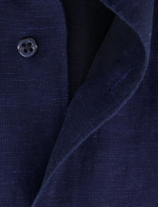 Overhemd Eterna Modern fit donkerblauw korte mouw - Image 4