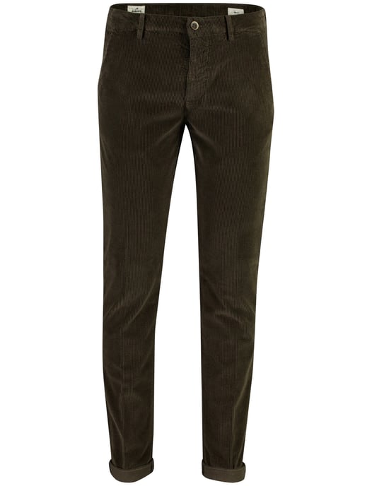 Broek Mason's Torino bruin chino flatfront - Image 1