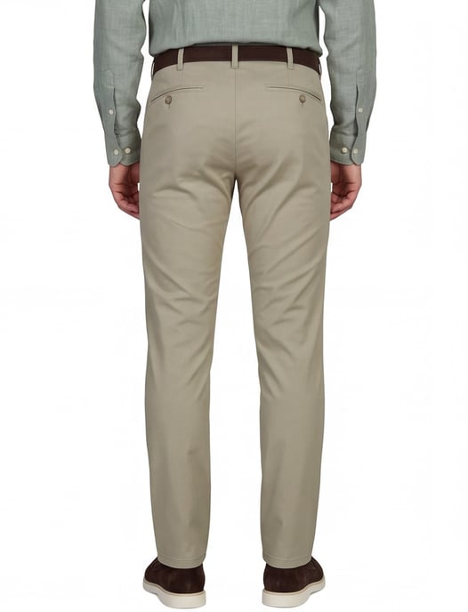 Meyer Bonn Pantalon beige katoen - Image 2