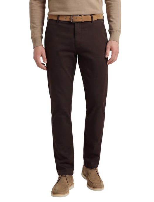 Meyer Bonn pantalon katoen donkerbruin - Image 1