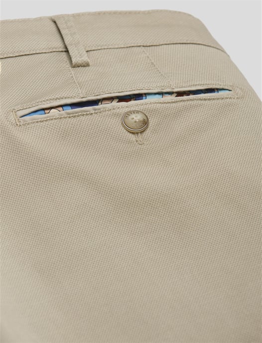 katoenen broek Meyer Bonn beige - Image 3
