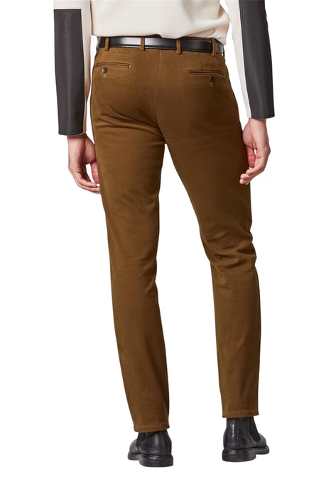 Meyer broek flatfront Bonn bruin met rits+ knoop - Image 2