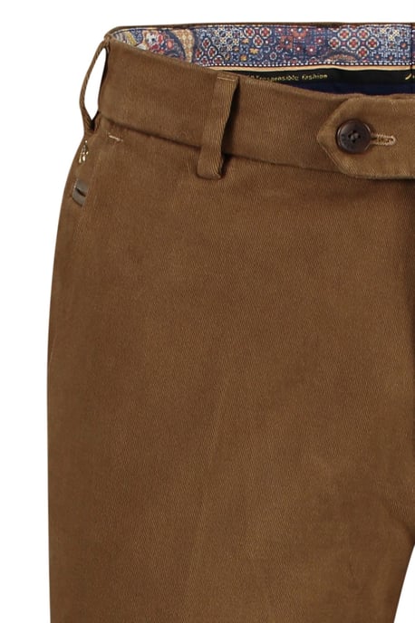 Meyer broek flatfront Bonn bruin met rits+ knoop - Image 4