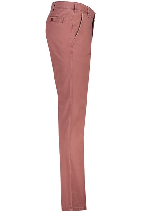 5-pocket Meyer broek New York rood effen katoen - Image 3