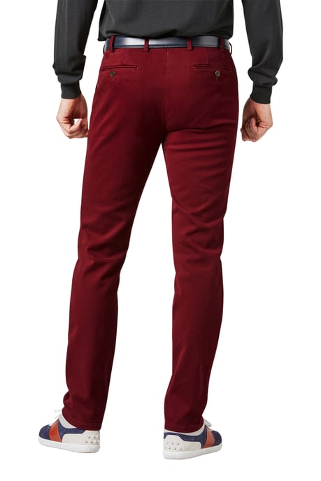 Meyer 100% katoenen broek bordeaux effen Bonn - Image 2