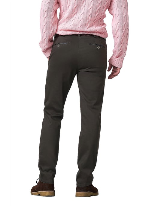 bruine Meyer Bonn chino katoen 2-way-stretch broek - Image 2