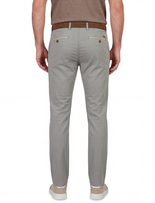 katoenen broek Gardeur Benny groen - Image 2
