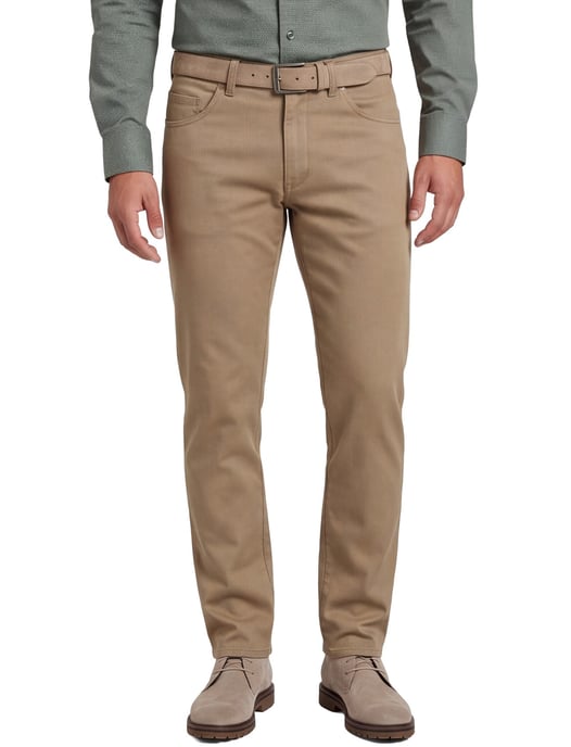 Meyer Dublin bruin pantalon katoen 5-pocket - Image 1