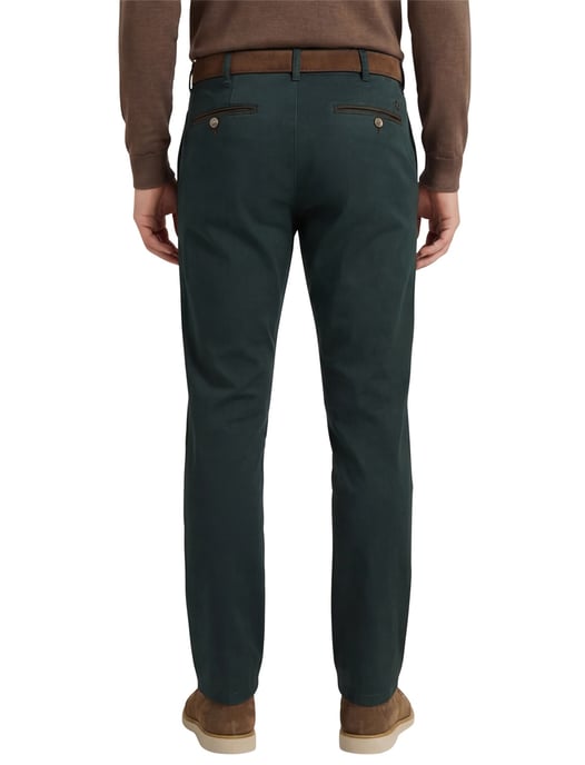 katoenen pantalon Meyer Bonn groen effen - Image 2