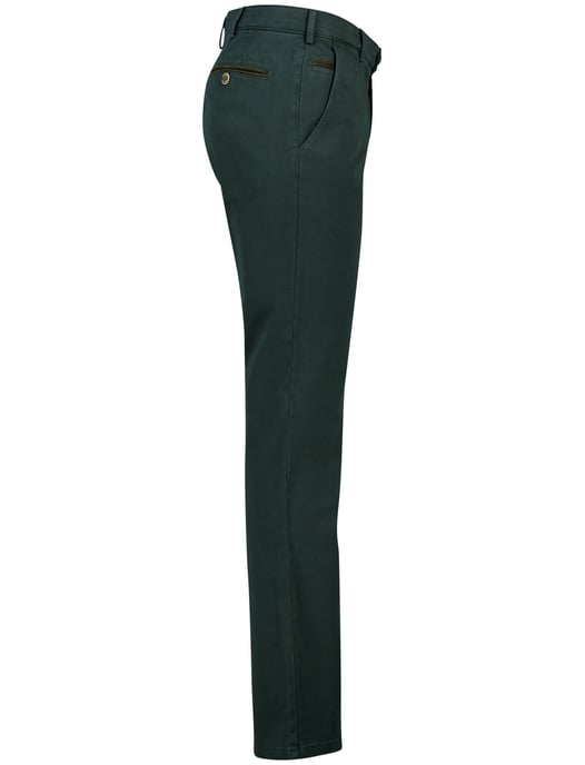 katoenen pantalon Meyer Bonn groen effen - Image 3