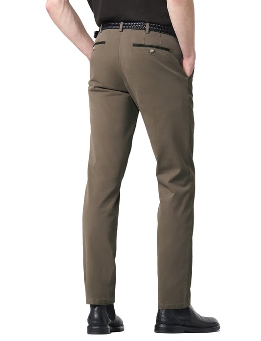 katoenen broek Meyer Bonn bruin - Image 2