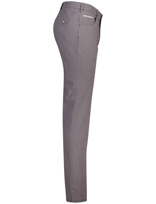 pantalon Meyer Dublin katoen effen grijs normale fit - Image 3