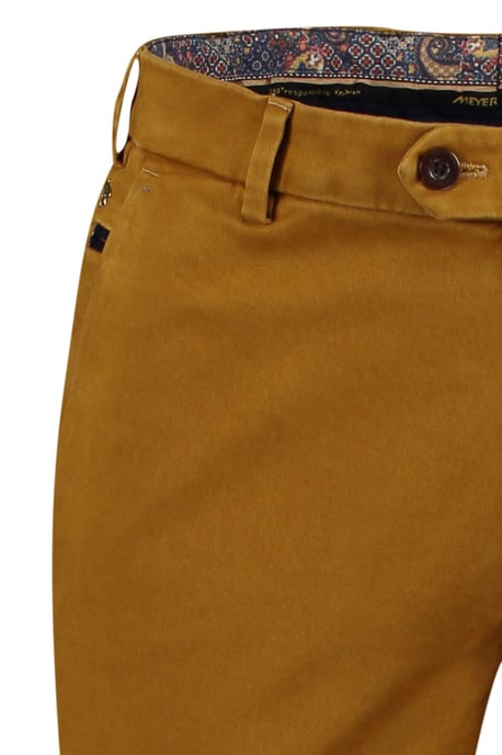 Flatfront broek Meyer Bonn oranje chino - Image 4