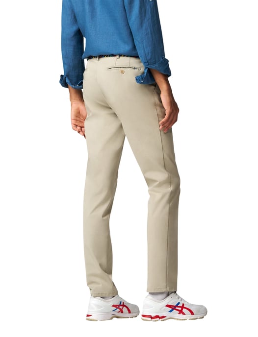 katoenen broek Meyer Bonn beige - Image 2