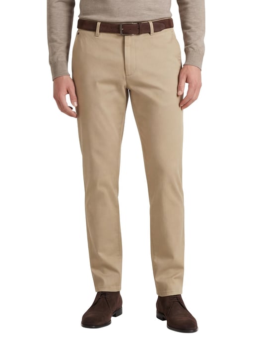 katoenen broek Gardeur beige - Image 1