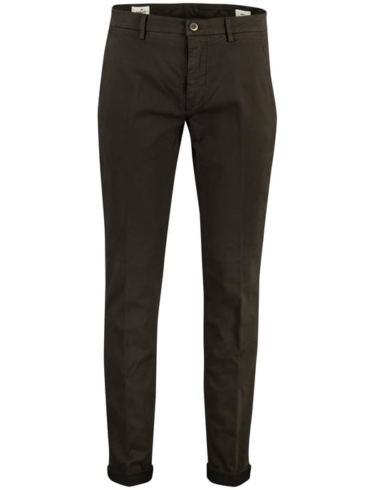Mason's Torino broek bruin chino flatfront - Image 1