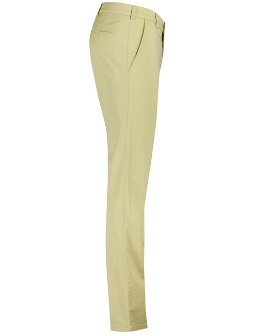 Meyer Rio Pantalon chino geel katoen perfect fit zonder omslag - Image 3