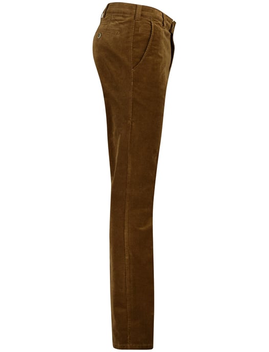 Meyer Bonn broek flatfront bruin katoen - Image 3